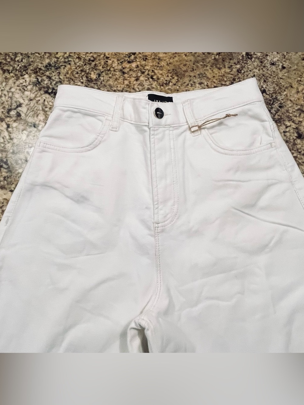 NWOT Liu Jo Better Wide Leg Jeans with Lace - Picture 8 of 13